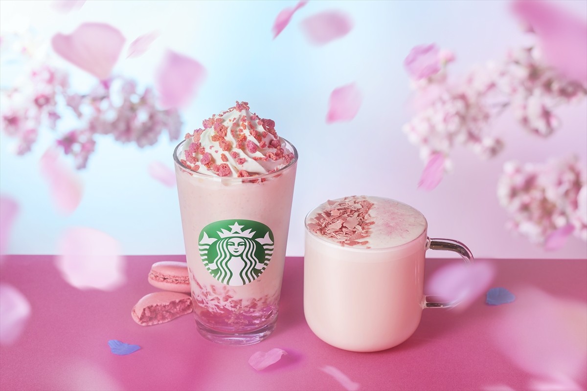 スタバ新作フラペは“満開の桜”をイメージ！ 「さくら 咲くサク フラペチーノ」発売へ