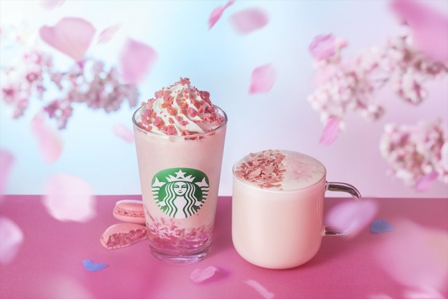 スタバ新作フラペは“満開の桜”をイメージ！ 「さくら 咲くサク フラペチーノ」発売へ