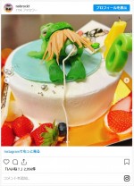 劇団ひとりの誕生日ケーキ ※「佐久間宣行」インスタグラム