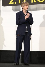 『BLUE GIANT』完成披露舞台挨拶に出席した山田裕貴