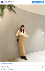 生見愛瑠の春服コーデ　※「生見愛瑠」インスタグラム