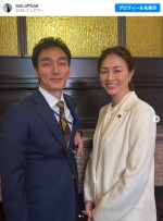 （左から）草なぎ剛、井川遥　最終回では“元夫婦”になった2人を演じた　※「井川遥」インスタグラム