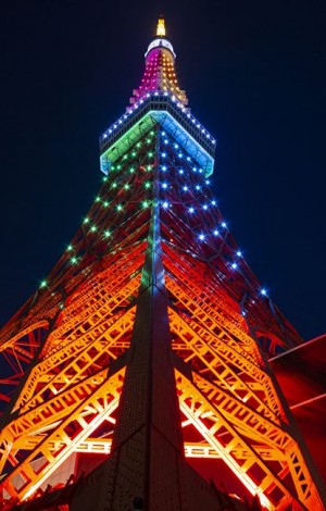 東京タワー“侍ジャパン優勝記念”ライトアップ実施！　WBCロゴをイメージ