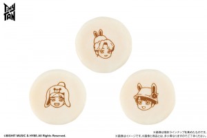 ローソン「TinyTAN まんまる焼き」発売！　うさぎ姿のキャラクターシール付き