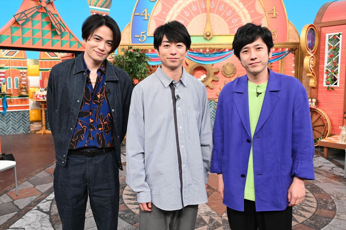 『ニノさん』に出演する（左から）菊池風磨、櫻井翔、二宮和也