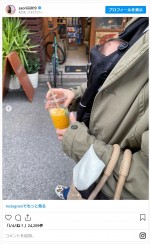 木村沙織、子育てに奮闘　※「木村沙織」インスタグラム