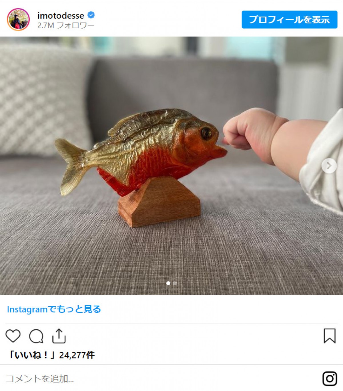イモトアヤコ、“クセ強め”1歳息子へのアマゾンからの手土産に反響「流石ターザン」
