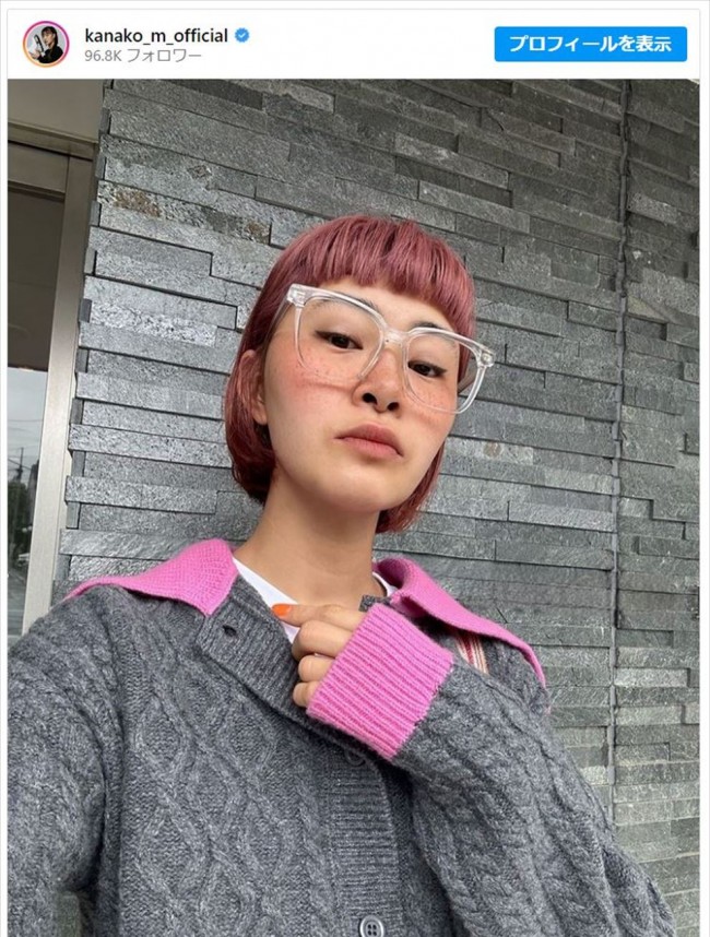 村上佳菜子、ピンクヘアに変身 ※「村上佳菜子」インスタグラム