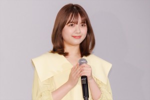 川崎帆々花、映画『君は放課後インソムニア』完成披露上映会に登場