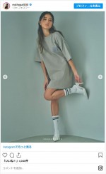 みちょぱ、ファッションブランドとのコラボアイテムを着用 ※「みちょぱ（池田美優）」インスタグラム
