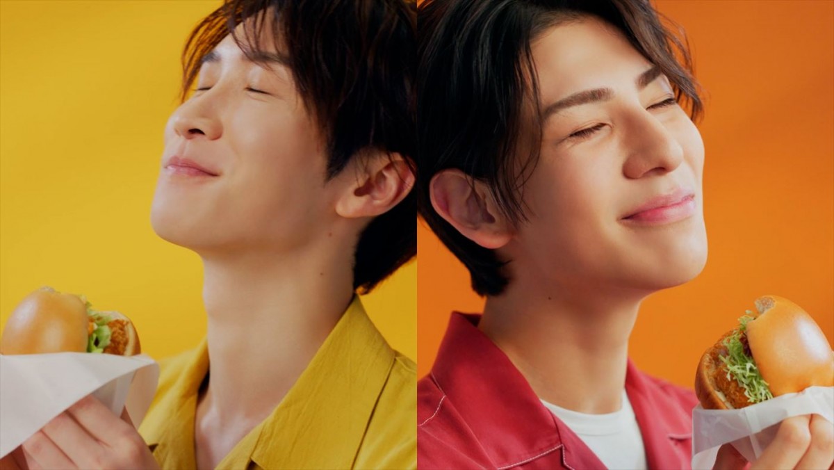 Snow Man・ラウール＆渡辺翔太「モスバーガー」新CM「おいしさ規格外」篇、5.24放送開始　2人の“規格外”エピソードとは？