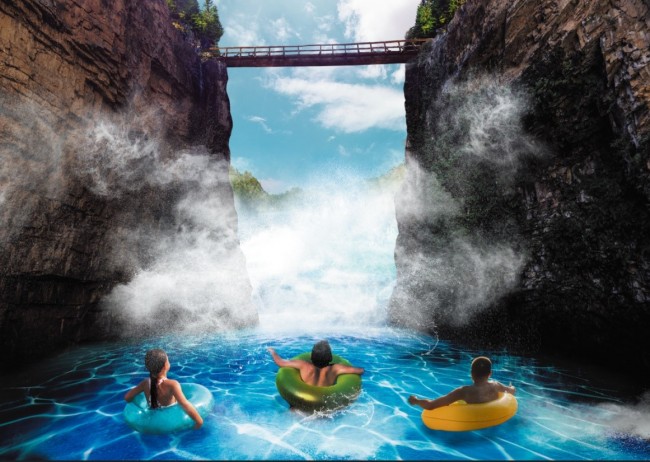 東京サマーランドに“冒険体験型プール”誕生へ！　大自然に囲まれた渓谷での極限リゾート