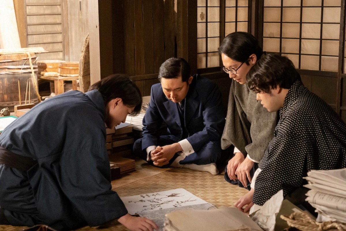 明日の『らんまん』“万太郎”神木隆之介の元に講師の“大窪”今野浩喜たちがやってくる