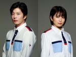 ドラマ『ブラックポストマン』に出演する（左から）田中圭、志田未来