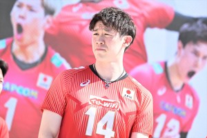 石川祐希、『FIVB パリ五輪予選／ワールドカップバレー2023』開幕50日前イベントに登場