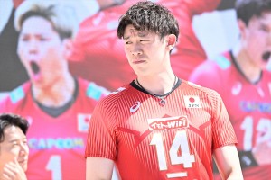 石川祐希、『FIVB パリ五輪予選／ワールドカップバレー2023』開幕50日前イベントに登場