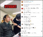 『VIVANT』オフショット　警察官のメイク中　※「バルサー（Barslkhagva Batbold）」インスタグラム