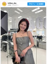 ノースリーブミニワンピースを着こなす今田美桜　※金曜ドラマ『トリリオンゲーム』公式インスタグラム
