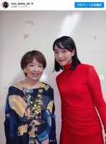 （左から）宮本信子、のん　※「のん」インスタグラム