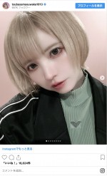 益若つばさ、ショートヘアにイメチェン　※「益若つばさ」インスタグラム