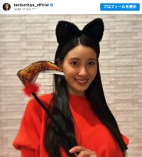 土屋太鳳、人生初の猫耳　※「土屋太鳳」インスタグラム