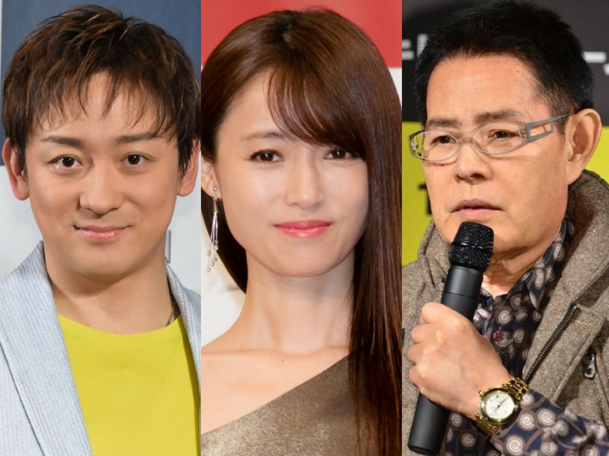 (左から)山本耕史、深田恭子、加藤茶