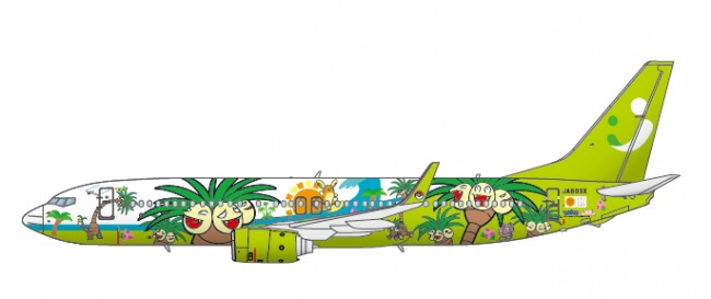 ポケモン“ナッシー”だらけの飛行機が登場! ソラシドエア「ナッシージェット宮崎」就航決定