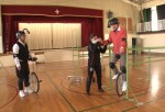 3月13日放送『アイ・アム・冒険少年』2時間SPより一輪車を使ったかくし芸に挑戦したなすなかにし