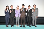 ドラマ『特捜9 season6』制作発表会見より（左から）深川麻衣、中村梅雀、羽田美智子、井ノ原快彦、吹越満、田口浩正