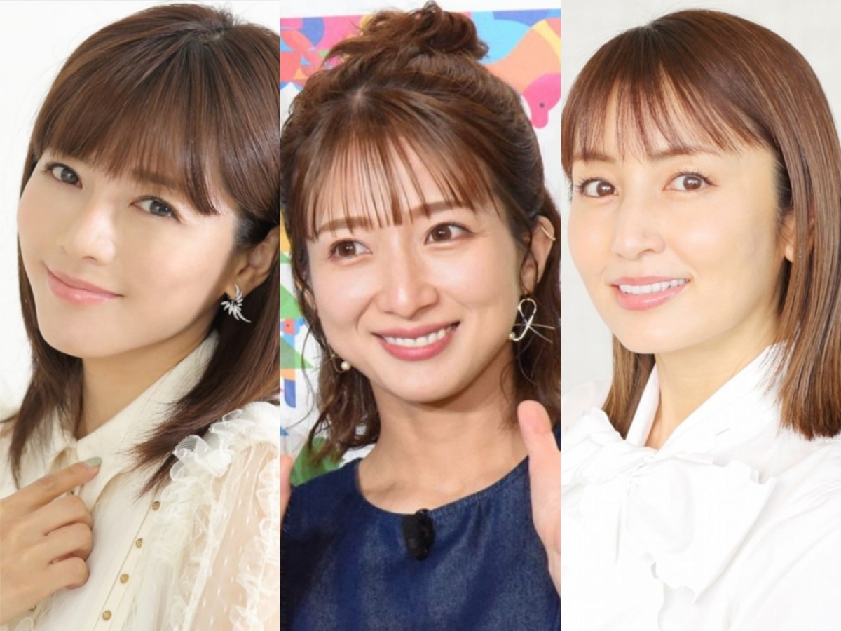 (左から)釈由美子、辻希美、矢田亜希子