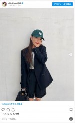 近藤千尋の私服ショット ※「近藤千尋」インスタグラム