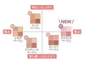 20230410「『ベージュトーンアイシャドウ』＆『フェイスグロウカラー』新色」