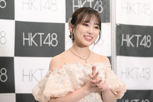 「矢吹奈子 卒業コンサート〜未来への翼〜」 公演後の囲み取材に応じた矢吹奈子