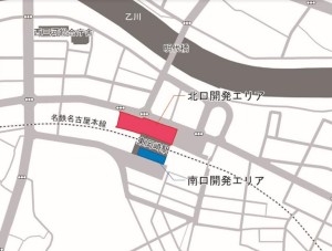 20230517「東岡崎駅南口直結の商業施設の工事」