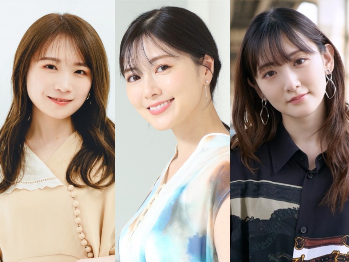 (左から)秋元真夏、白石麻衣、生駒里奈
