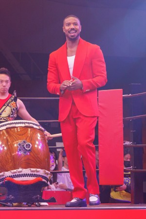 マイケル・B・ジョーダン、映画『クリード 過去の逆襲』ジャパンプレミア レッドカーペットイベントに登場