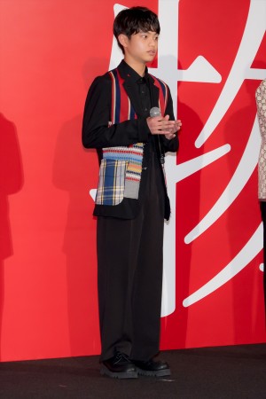 黒川想矢、映画『怪物』完成披露試写会に登場