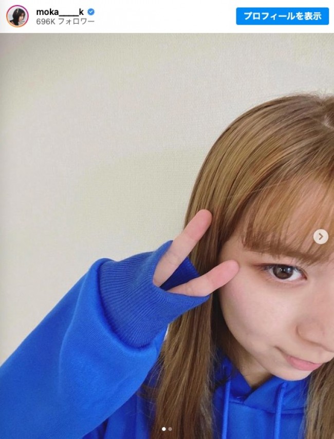 “人生初ブリーチ”を施した上白石萌歌　※「上白石萌歌」インスタグラム