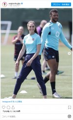 キャサリン妃がラグビーの練習に参加　※「England Rugby」インスタグラム