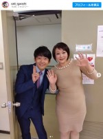 “吉本新喜劇のマドンナ”五十嵐サキ、ロザン・菅との2ショット　※「五十嵐サキ」インスタグラム