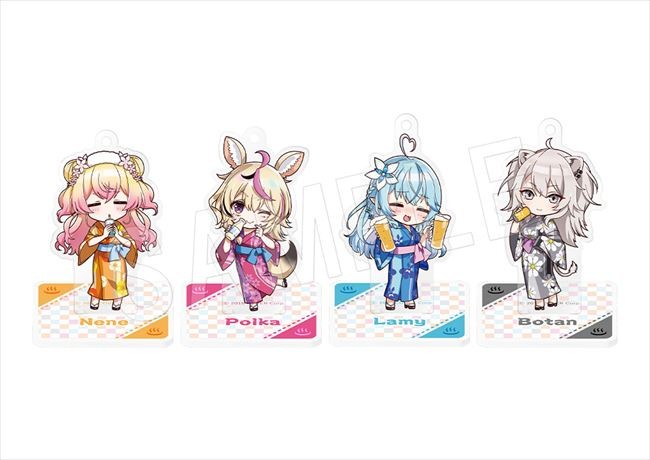 ホロライブ　アクリルスタンドセット　holoX極楽湯コラボver ホロライブ】holoXの極楽湯コラボが4月25日より開催。浴衣&風呂