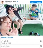 家族でプールを楽しんだ杉浦太陽＆辻希美ファミリー　※「杉浦太陽」インスタグラム