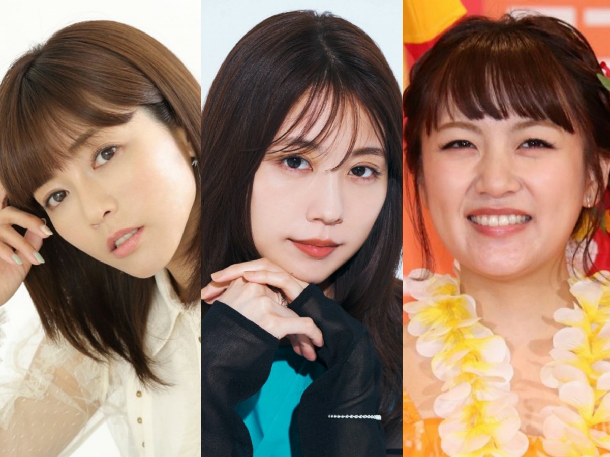 (左から)釈由美子、有村架純、高橋みなみ