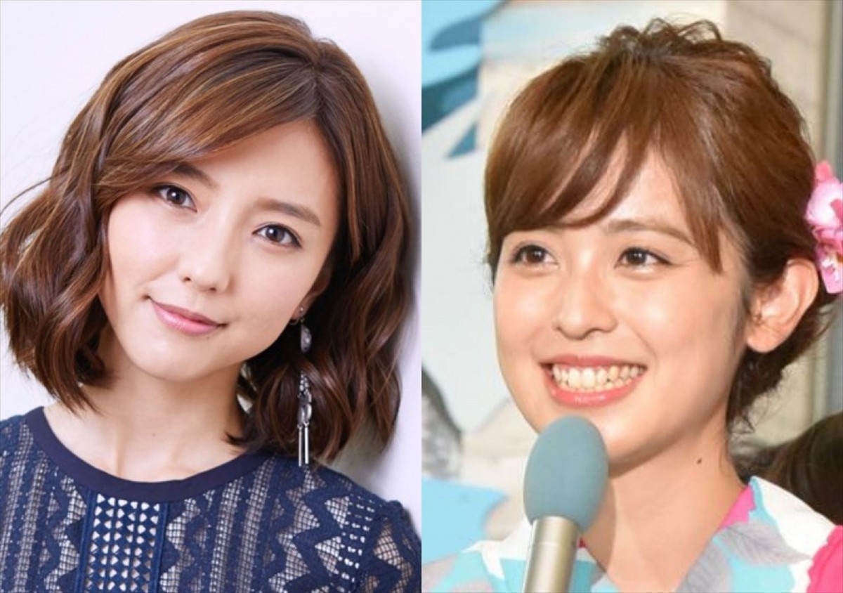 （左から）真野恵里菜、久慈暁子