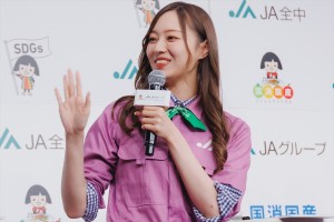 乃木坂46・梅澤美波、JAグループ「国消国産」プロモーション・新CM記者発表会に登場