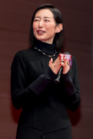 木村多江、ドラマ＆映画『マイホームヒーロー』制作発表イベントに登場