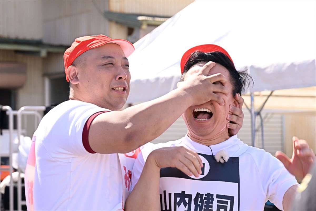 『ジョンソン』初回2時間SPは芸人大運動会！　人気芸人59名がかまいたち山内軍・濱家軍に分かれて真剣勝負