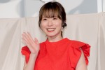 映画『愛にイナズマ』完成披露上映イベントに出席した松岡茉優