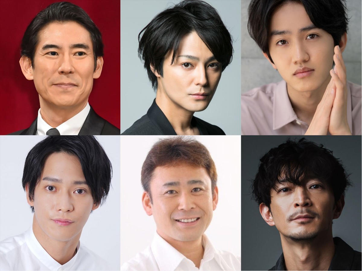 ドラマ10『大奥』Season2「医療編」に出演する（上段左上から）高嶋政伸、木村了、中川翼（下段左から）味方良介、高木渉、津田健次郎