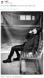【写真】声優・山寺宏一、シブすぎるモノクロショットを披露